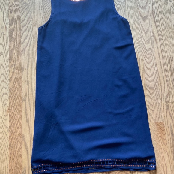Francesca's Navy Beaded Dress - Picture 6 of 6